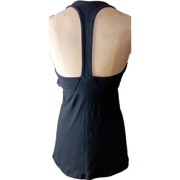 LULULEMON Black Racerback Active Athletic Gym Lounge Wear Top SZ 10 - Picture 13 of 13